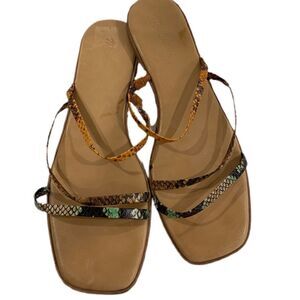 Madewell snakeskin sandals 